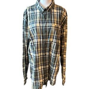 Roots Madras Long Sleeve Shirt Size XXL